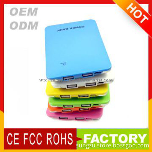 Super Thin Mobile Power bank for cell phone charger with minions cover
